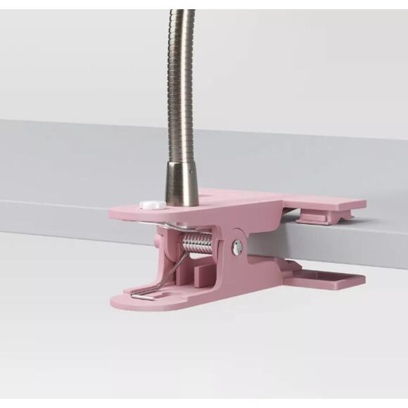 Target Clip Table Lamp LED Light Bulb Pink - Room Essentials™ Movable Arm s2 - Picture 5 of 5